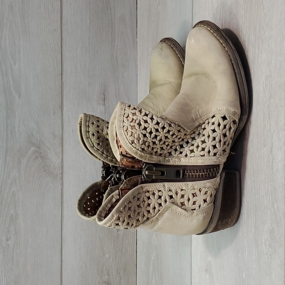 Circle G Womens by Corral Western Zip Sides Cowboy Leather  Boots shoes sz 5.5 - Picture 2 of 11